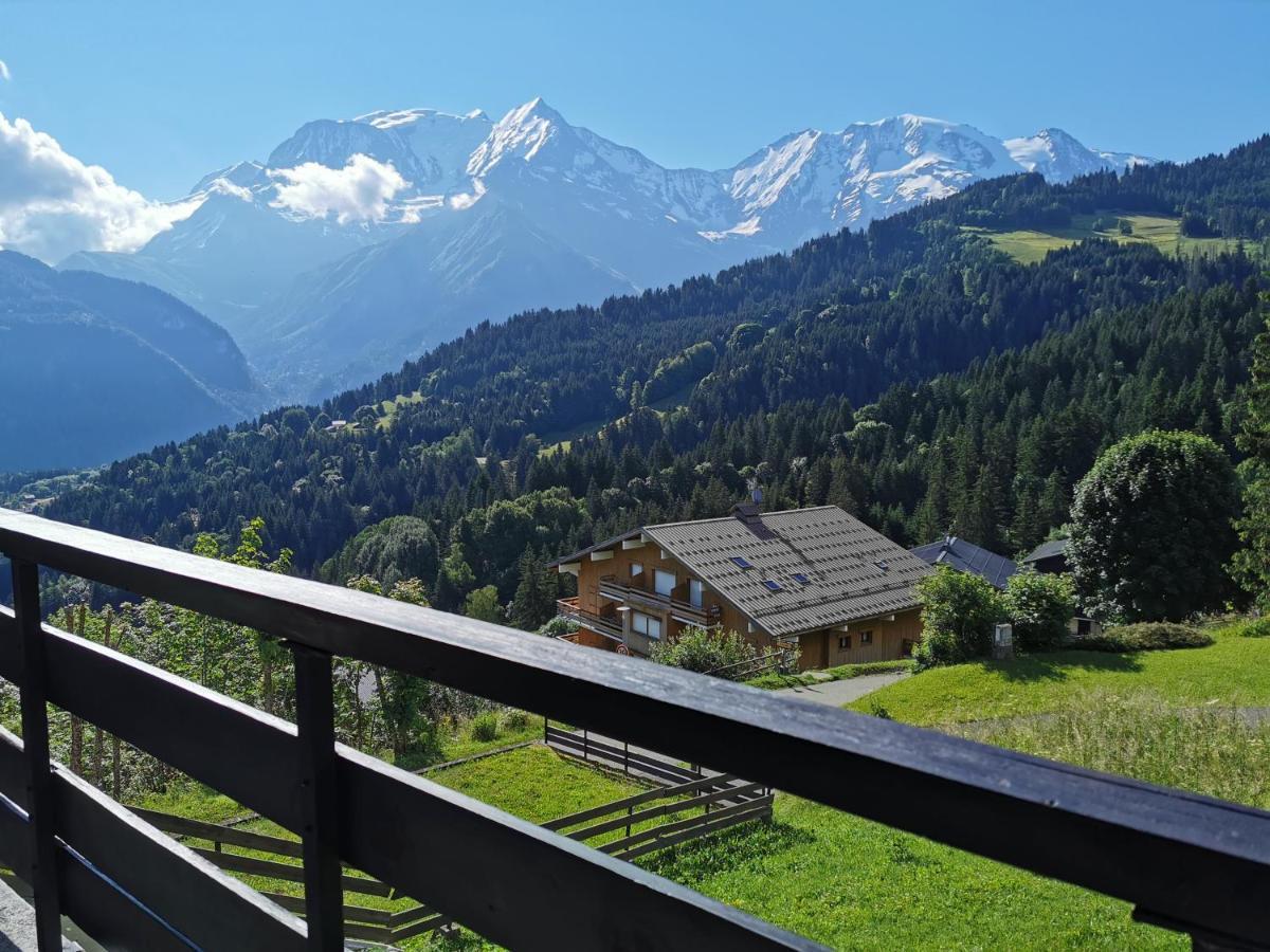 Duo Des Alpages Vue Exceptionnelle Sur Le Mont Blc Apartment Saint-Gervais-les-Bains Bagian luar foto